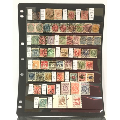 171 - Denmark/Norway. Two stockcards with cat value £850+