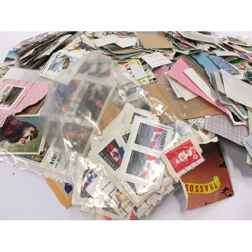 180 - Bag of stamps - mainly on paper.