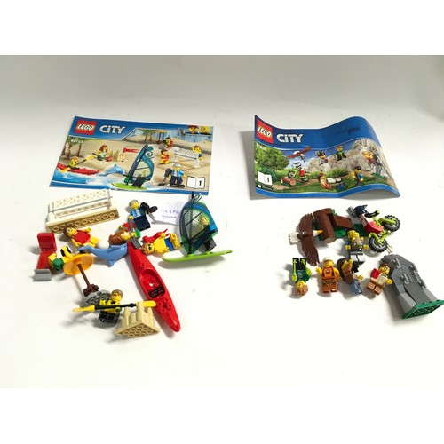 42 - Various unboxed Lego sets with instructions including Minifigures sets - see photos.