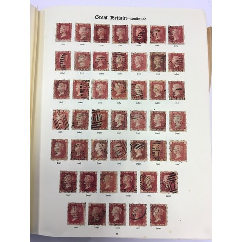 183 - Large red Stanley Gibbons album  containing a large collection of quality world stamps (world 1st co... 