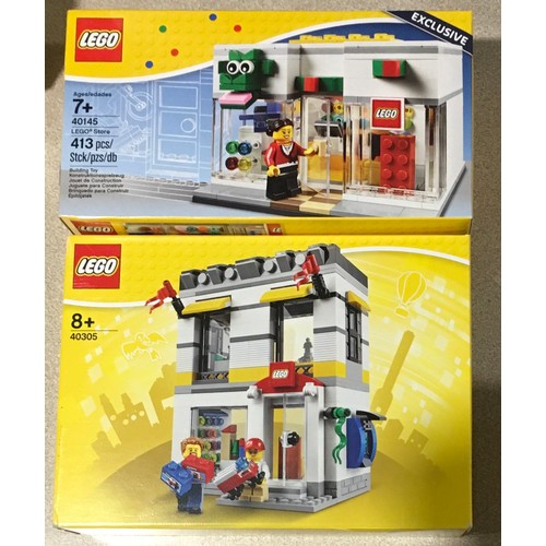 34 - 2 x Lego sets: 40145 Lego Store (retired) and 40305 Microscale Lego Brand Store. New and sealed.