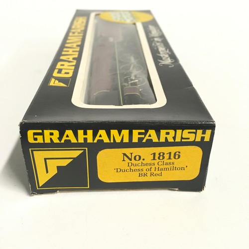 131 - Graham Farish N Gauge 1816 Duchess Class ‘Duchess of Hamilton’ BR Red. Appears Excellent, boxed.