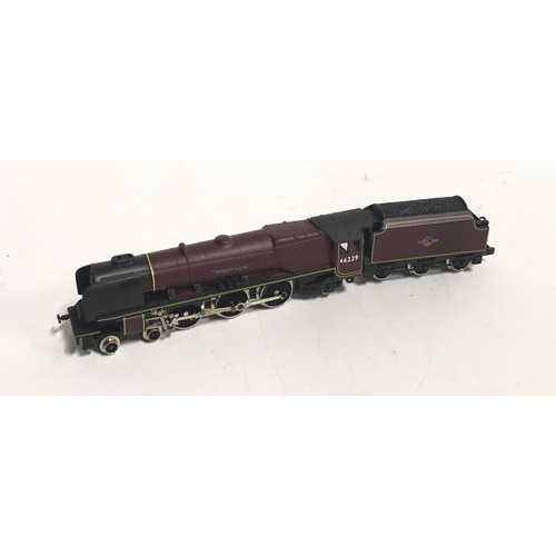 131 - Graham Farish N Gauge 1816 Duchess Class ‘Duchess of Hamilton’ BR Red. Appears Excellent, boxed.