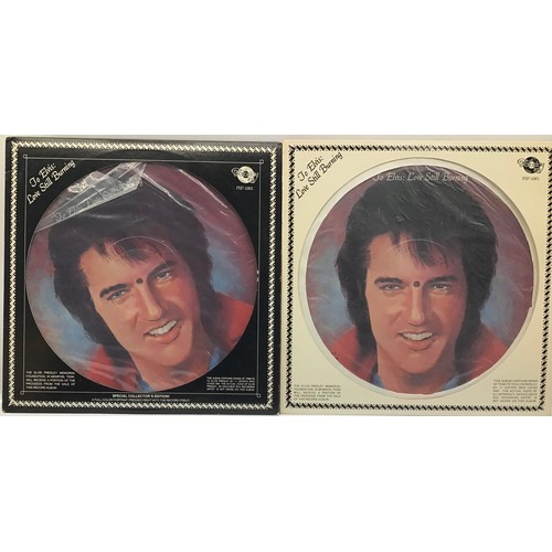 30A - 2 ELVIS PICTURE DISC VINYL RECORDS. Beautiful Elvis Presley picture disc LP’s released back in 1978 ... 