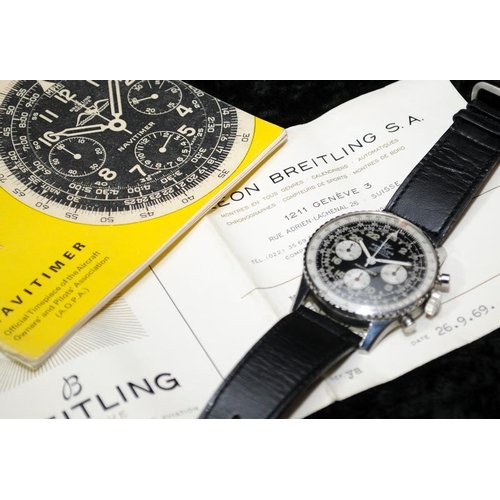 24 - Breitling Navitimer 809 with very few signs of wear. Serial number dates this watch to 1967. Complet... 