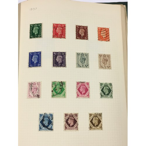 163 - Two albums of stamps to include a penny black with three clear margins.