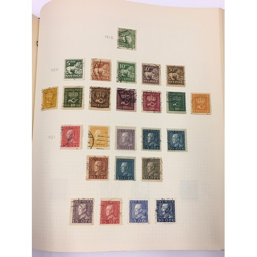 163 - Two albums of stamps to include a penny black with three clear margins.