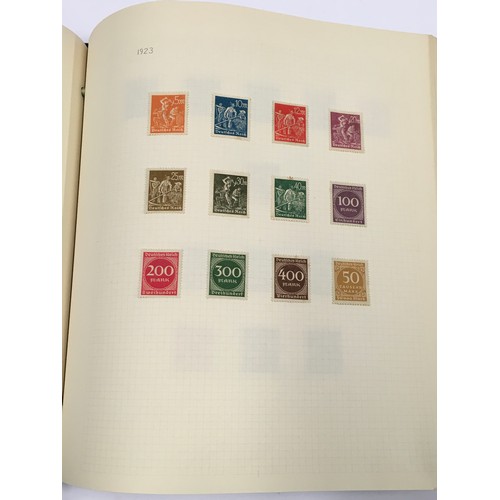 163 - Two albums of stamps to include a penny black with three clear margins.