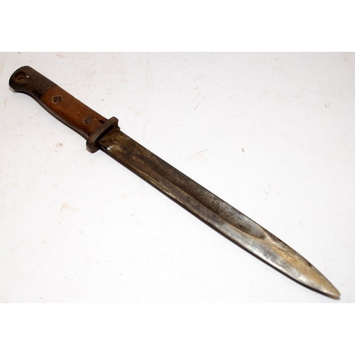 117 - WW1 era Imperial German army Mauser 2nd pattern bayonet manufactured by Gebr. Heller Marienthal. Wit... 