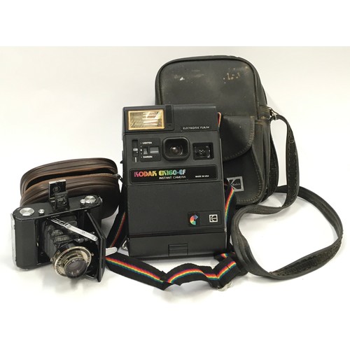 269 - Zeiss Ikon Bob 510 vintage folding film camera together with Kodak EK160-EF instant camera. Both wit... 