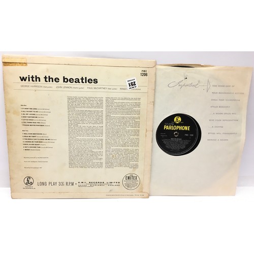 89A - THE BEATLES MONO LP 'WITH THE BEATLES' MIS-PRESS. This album is on Parlophone PMC 1206 from 1963 and... 