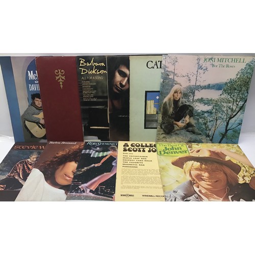 100A - VARIOUS COLLECTION OF LPS AND 7” SINGLES. in this collection we have albums by David McWilliams - Me... 