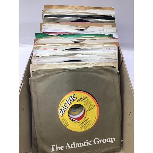 110A - BOX OF VARIOUS DEMO / PROMO US 7” SINGLES. This lot includes mainly run of the mill pop and country ... 