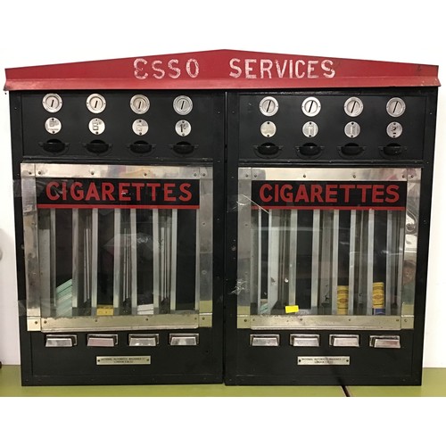 304 - 8 Vendor Esso cigarette machine, national Automatics.