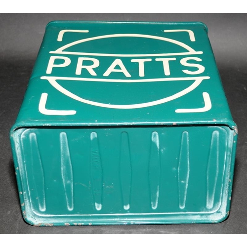 267 - Vintage Pratts petrol can with cap in green