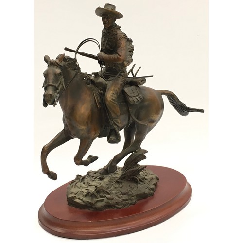 6 - Franklin Mint limited edition bronze figurine 