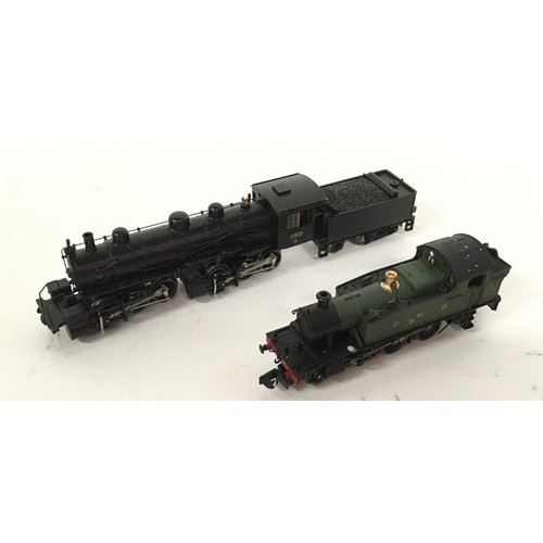 145 - 2 N Gauge Locomotives: Dapol ND047 45xx Slope Tank GWR 5531 and Micro Ace A0651 Steam Locomotive 0-6... 