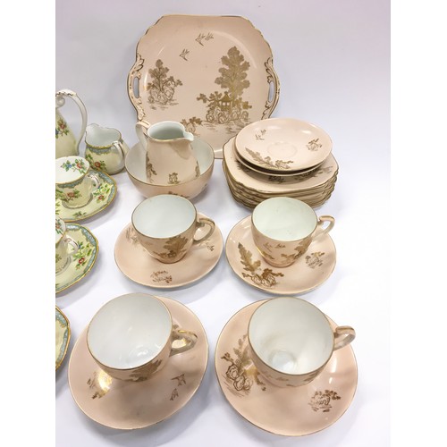 98 - A Noritake Teaset for 6 place settings (1 cup a/f) together with a part Noritake tea set.