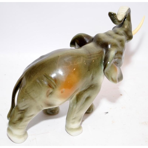 71 - Royal Dux bull elephant approx 24cms across