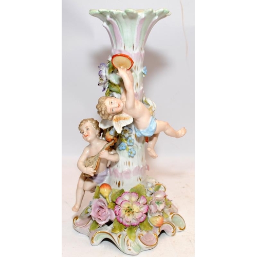 12 - Superbly detailed 19th century large porcelain centrepiece by German manufacturer Shierholz. Featuri... 