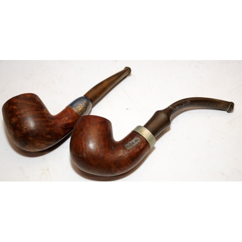 247 - Collection of vintage pipes to include Ropp cherry pipes in various sizes, two antique pipes with si... 