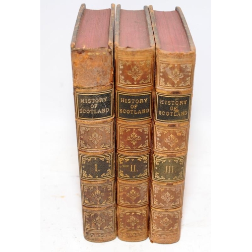 218 - Tales of a Grandfather (History of Scotland) by Sir Walter Scott, published in three volumes by A & ... 