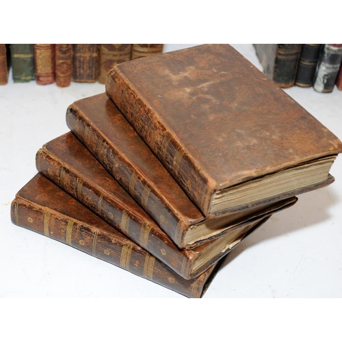 214A - A large collection of classical antique books to include 4 volumes of The Scottish Chiefs, Abbeys, C... 