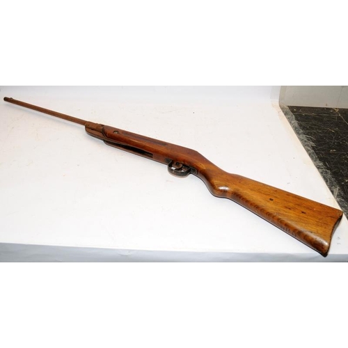 296 - Vintage Diana model 25 .177 break barrel air rifle, cocks and discharges, not tested further