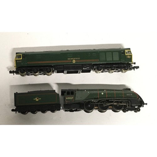 165 - 2 Graham Farish N Gauge locomotives: 372-353 Class A4 4-6-2 60027 