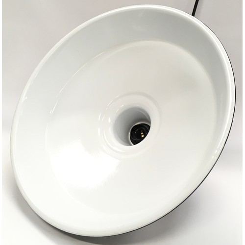 277 - A contemporary industrial pendant light fitting diameter 46cm.