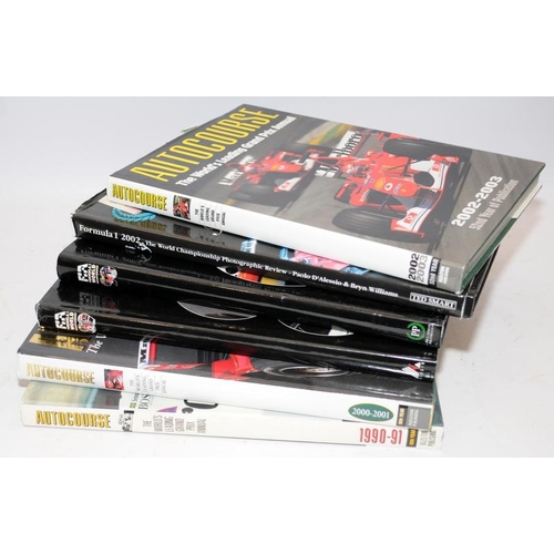 201 - Collection of Formula One annuals to include FIA annual '89 and '90. F1 Behind the Scenes 2002, Auto... 