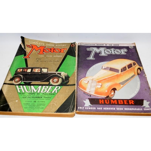 197 - Collection of early 'The Motor' complete show reports. Includes two examples from 1929, 1930, '31 an... 