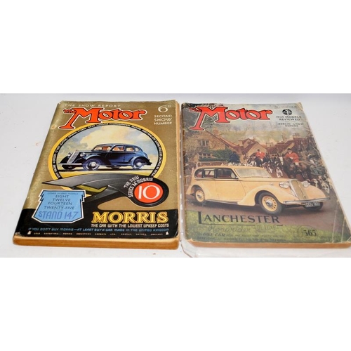 197 - Collection of early 'The Motor' complete show reports. Includes two examples from 1929, 1930, '31 an... 