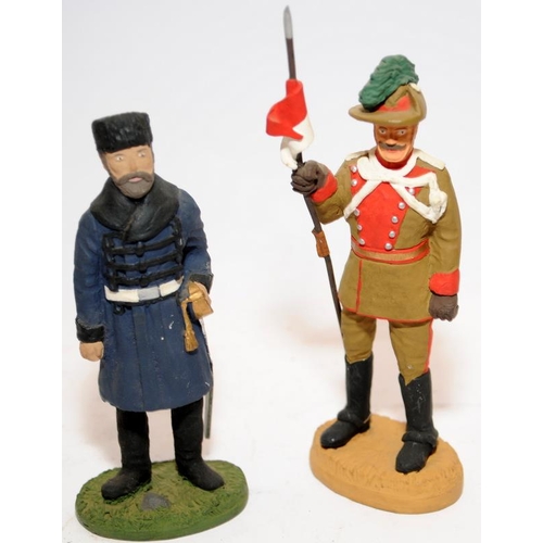 143 - Collection of seven quality hand painted limited edition military figures from the 'Soldiers of the ... 