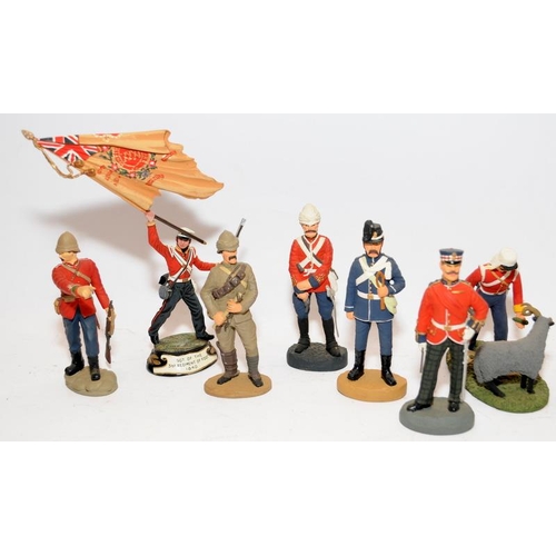 142 - Collection of quality hand painted limited edition military figures, six from the 'Soldiers of the Q... 