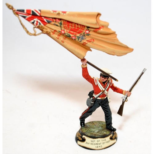 142 - Collection of quality hand painted limited edition military figures, six from the 'Soldiers of the Q... 