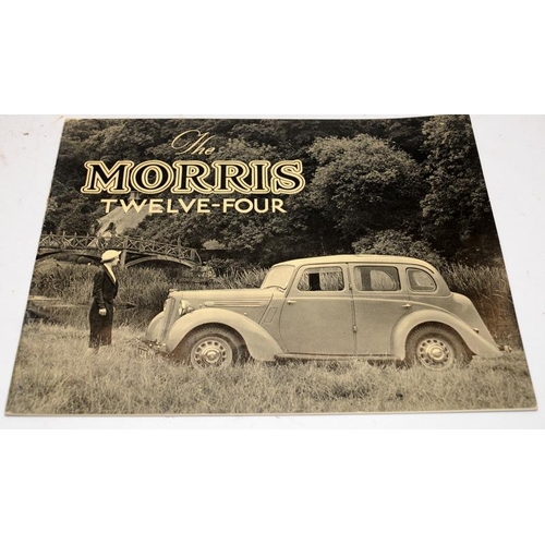 194A - Original vintage Morris Ten-Four (series M)  brochure dated 1938, a 26 page Morris Cars catalogue da... 