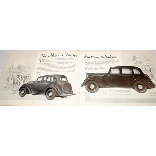 194A - Original vintage Morris Ten-Four (series M)  brochure dated 1938, a 26 page Morris Cars catalogue da... 