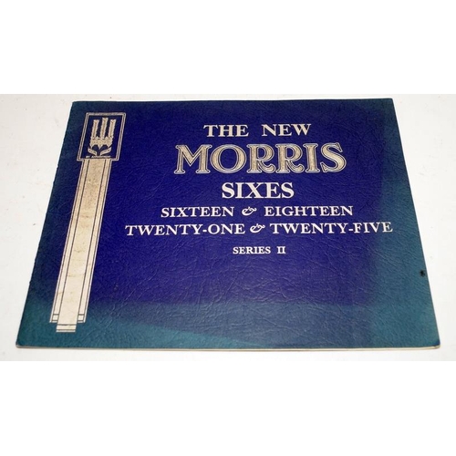 195 - Original vintage 1935 Morris Sixes Series II brochure c/w a 1935 Morris Ten-Four and Twelve-Four Ser... 