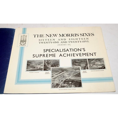 195 - Original vintage 1935 Morris Sixes Series II brochure c/w a 1935 Morris Ten-Four and Twelve-Four Ser... 