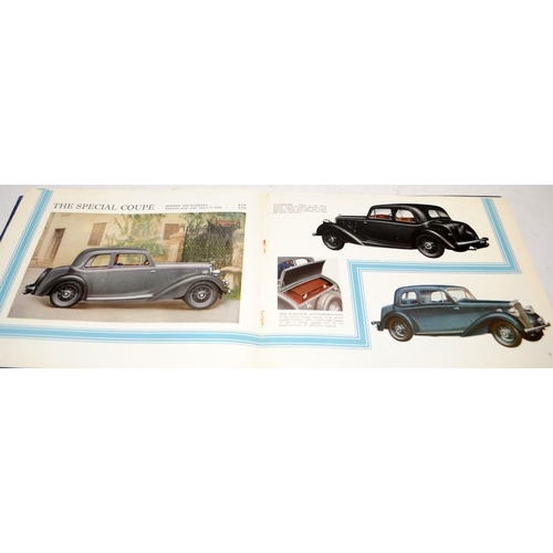 195 - Original vintage 1935 Morris Sixes Series II brochure c/w a 1935 Morris Ten-Four and Twelve-Four Ser... 