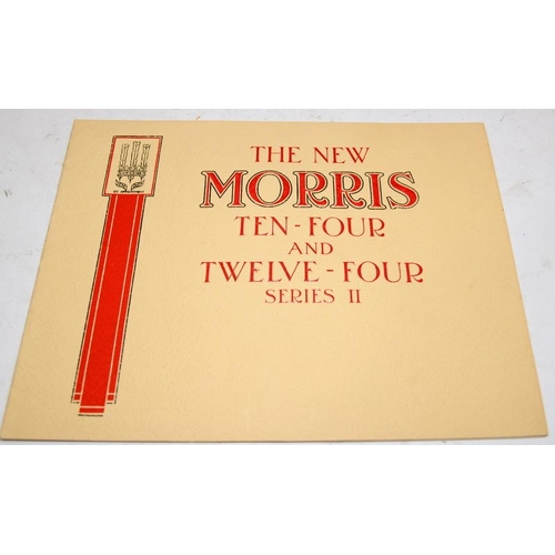 195 - Original vintage 1935 Morris Sixes Series II brochure c/w a 1935 Morris Ten-Four and Twelve-Four Ser... 