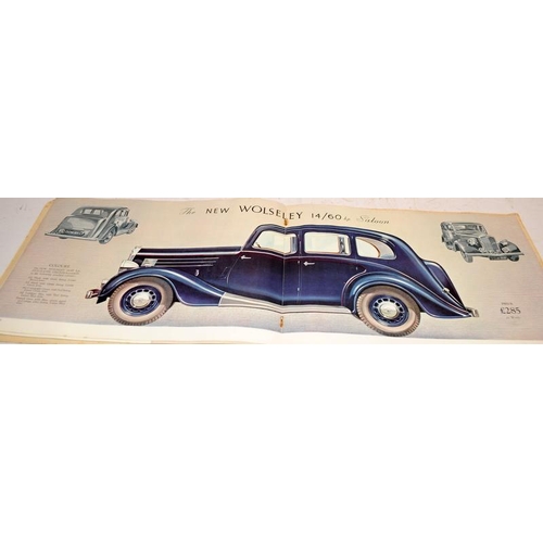 192 - Original vintage The New Wolseley 14/60 HP sales brochure 1938. Some slight age related wear and req... 