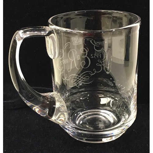 21 - Whitefriars Crystal glass presentation tankard boxed