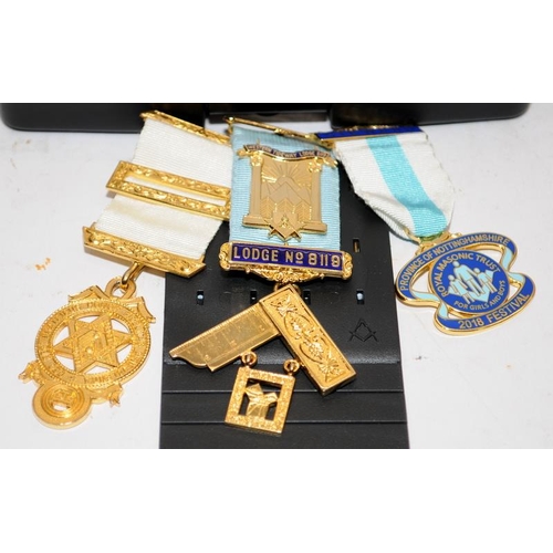 227 - A collection of Masonic jewels. 7 items in lot