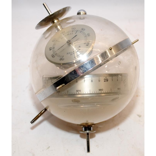 229 - Vintage Huger 'Sputnik' weather station barometer