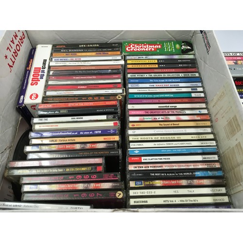 79 - Large box of Rock and Pop compact discs to include Queen, The Beatles, Genesis and others.