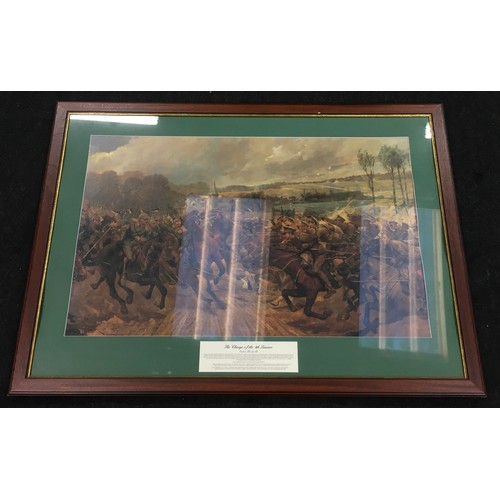 389 - Caton Woodville: Framed and glazed military print 