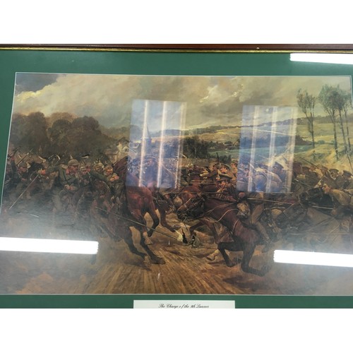 389 - Caton Woodville: Framed and glazed military print 