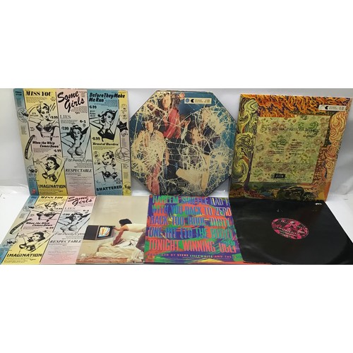 65 - ROLLING STONES RELATED VINYL X 6. In this pack we find copies of - Their Satanic Majesties Request (... 